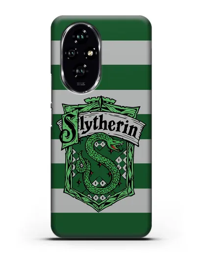 Чехол с гербом факультета Слизерин силиконовый для Honor 200