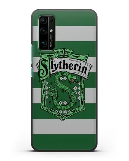 Чехол с гербом факультета Слизерин силиконовый для Honor 30