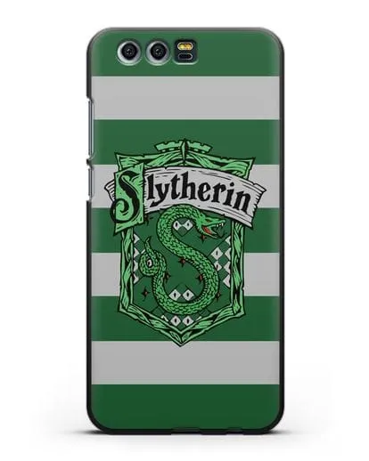 Чехол с гербом факультета Слизерин силиконовый для Honor 9