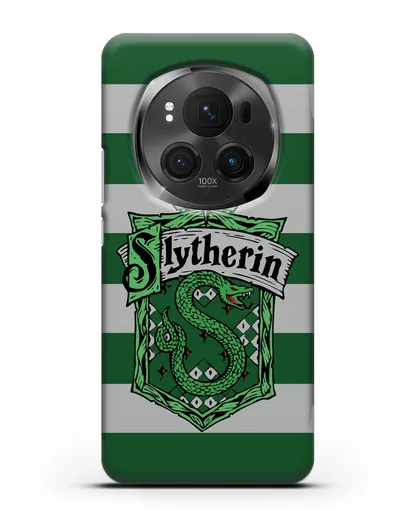 Чехол с гербом факультета Слизерин силиконовый для Honor Magic 6 Pro