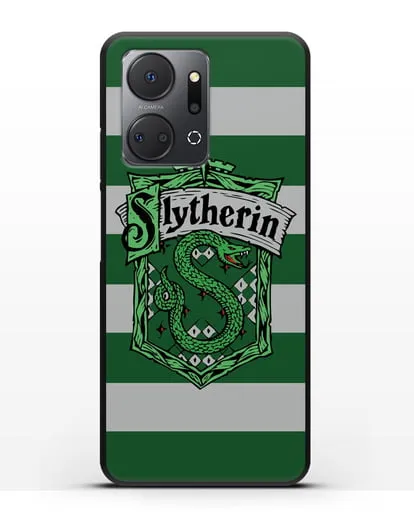 Чехол с гербом факультета Слизерин силиконовый для Honor X7a