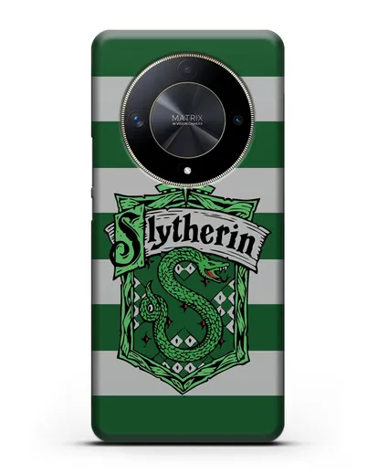 Чехол с гербом факультета Слизерин силиконовый для Honor X9b