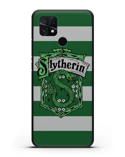 Чехол с гербом факультета Слизерин силиконовый для Xiaomi Poco C40