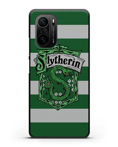 Чехол с гербом факультета Слизерин силиконовый для Xiaomi Poco F3 Pro