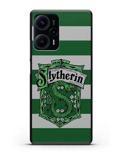 Чехол с гербом факультета Слизерин силиконовый для Xiaomi Poco F5