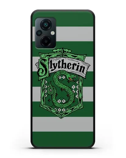 Чехол с гербом факультета Слизерин силиконовый для Xiaomi Poco M5