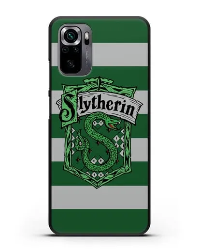 Чехол с гербом факультета Слизерин силиконовый для Xiaomi Poco M5s