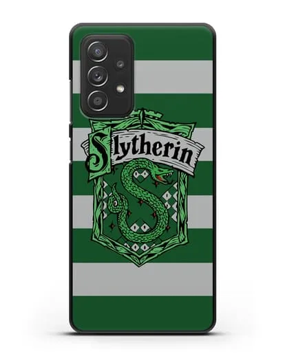 Чехол с гербом факультета Слизерин силиконовый для Samsung Galaxy A53