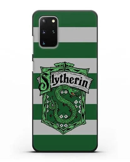Чехол с гербом факультета Слизерин силиконовый для Samsung Galaxy S20 Plus [SM-G985F]