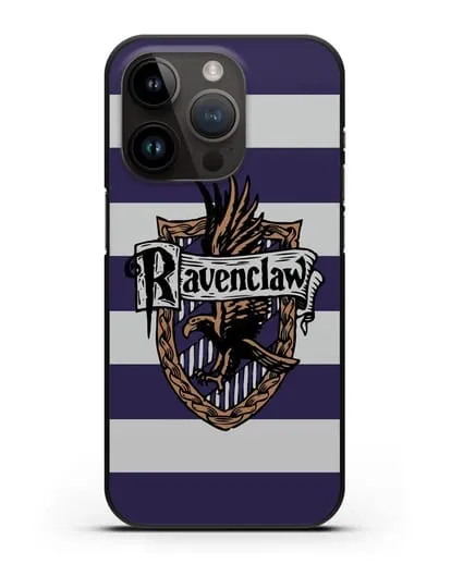 Чехол с гербом факультета Когтевран силиконовый для iPhone 14 Pro