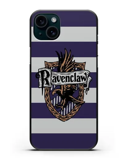 Чехол с гербом факультета Когтевран силиконовый для iPhone 15 Plus