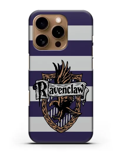 Чехол с гербом факультета Когтевран силиконовый для iPhone 16 Pro