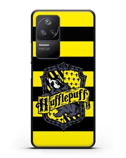 Чехол с гербом факультета Пуффендуй силиконовый для Xiaomi Poco F4