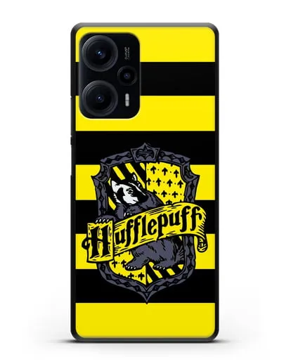 Чехол с гербом факультета Пуффендуй силиконовый для Xiaomi Poco F5