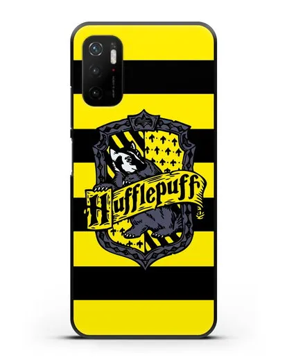 Чехол с гербом факультета Пуффендуй силиконовый для Xiaomi Poco M3 Pro