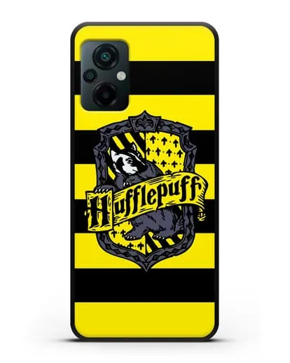 Чехол с гербом факультета Пуффендуй силиконовый для Xiaomi Poco M5