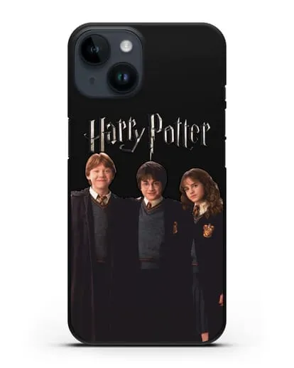 Чехол с изображением Гарри Поттера, Рона Узли и Гермионы Грейнджер силиконовый для iPhone 14