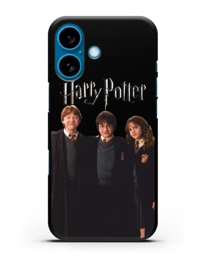 Чехол с изображением Гарри Поттера, Рона Узли и Гермионы Грейнджер силиконовый для iPhone 16