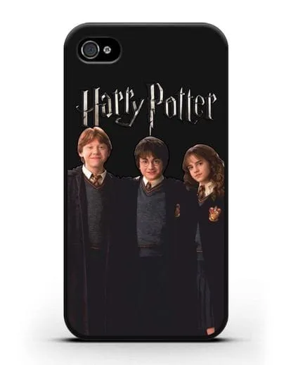 Чехол с изображением Гарри Поттера, Рона Узли и Гермионы Грейнджер силиконовый для iPhone 4/4s