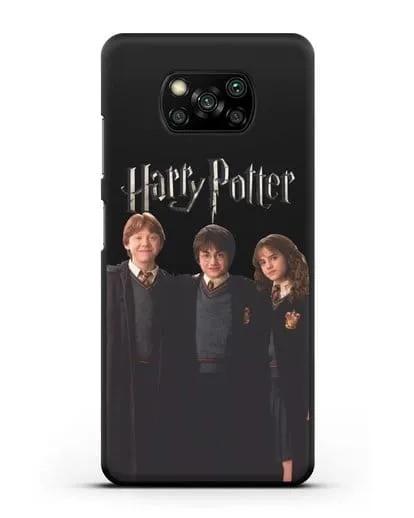 Чехол с изображением Гарри Поттера, Рона Узли и Гермионы Грейнджер силиконовый для Xiaomi Poco X3