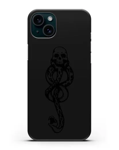 Чехол со знаком Пожирателей смерти силиконовый для iPhone 15 Plus