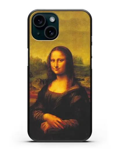 Чехол Мона Лиза Джоконда (Леонардо да Винчи) силиконовый для iPhone 15