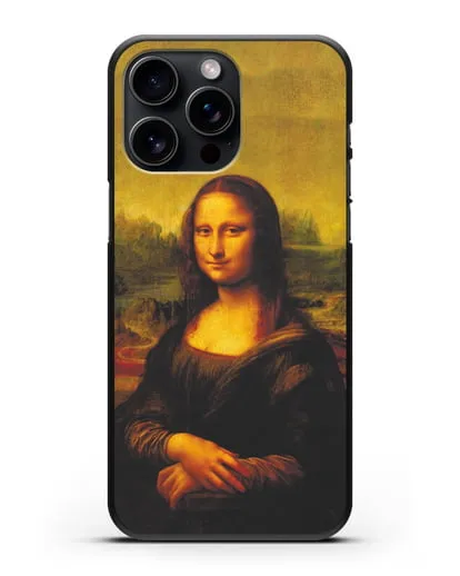 Чехол Мона Лиза Джоконда (Леонардо да Винчи) силиконовый для iPhone 15 Pro Max