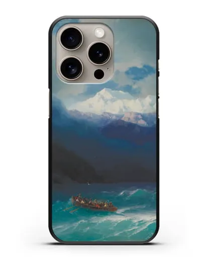 Чехол Бурное море (Айвазовский) силиконовый для iPhone 15 Pro