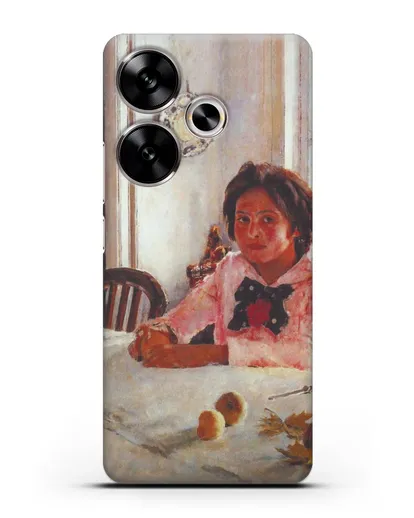 Чехол Девочка с персиками (Серов) силиконовый для Xiaomi Poco F6