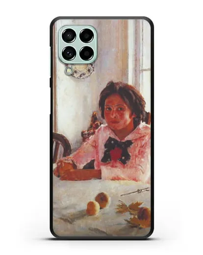 Чехол Девочка с персиками (Серов) силиконовый для Samsung Galaxy M53 [SM-M536]