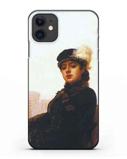 Чехол Портрет неизвестной (Крамской) силиконовый для iPhone 11
