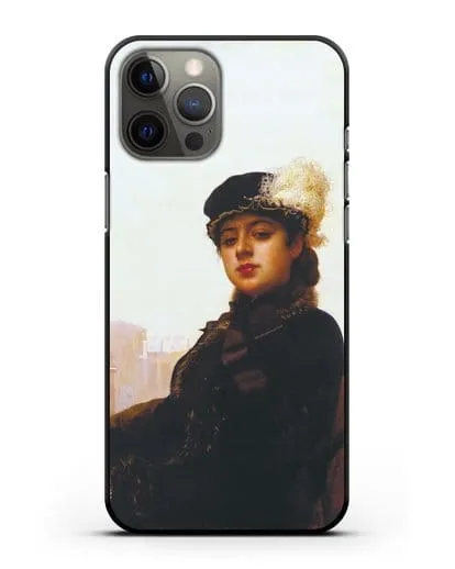 Чехол Портрет неизвестной (Крамской) силиконовый для iPhone 12 Pro Max