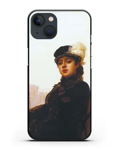 Чехол Портрет неизвестной (Крамской) силиконовый для iPhone 13
