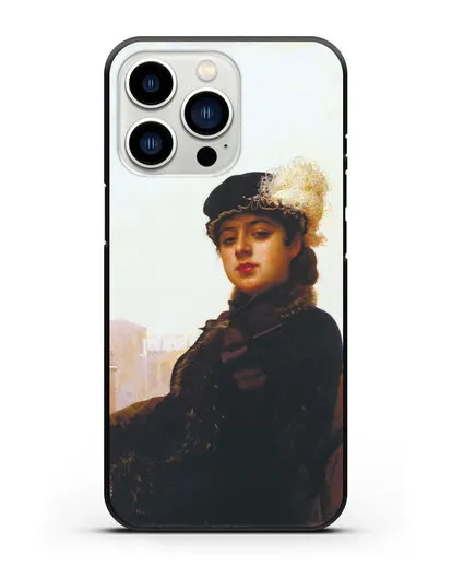 Чехол Портрет неизвестной (Крамской) силиконовый для iPhone 13 Pro