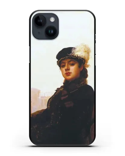 Чехол Портрет неизвестной (Крамской) силиконовый для iPhone 14 Plus