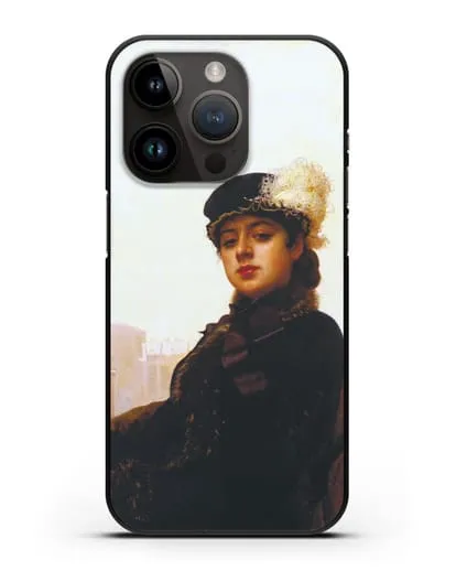 Чехол Портрет неизвестной (Крамской) силиконовый для iPhone 14 Pro