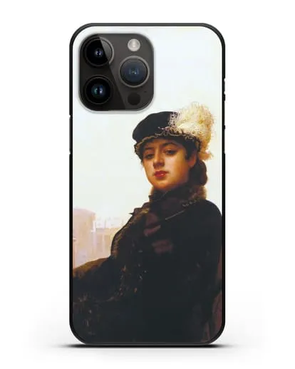 Чехол Портрет неизвестной (Крамской) силиконовый для iPhone 14 Pro Max