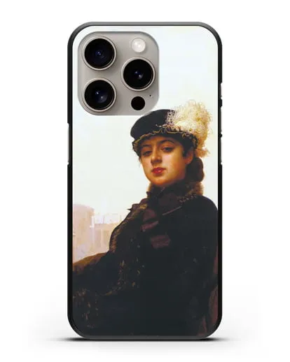Чехол Портрет неизвестной (Крамской) силиконовый для iPhone 15 Pro