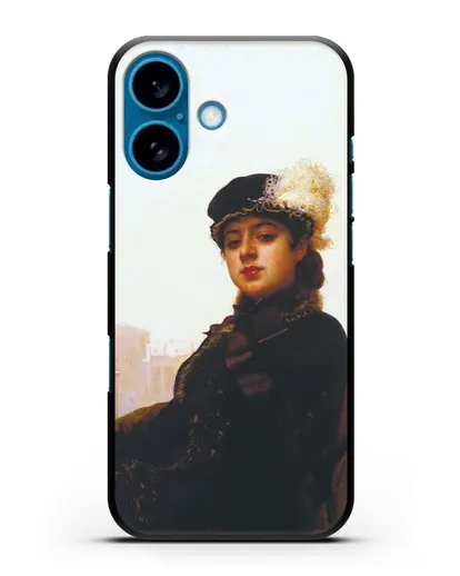 Чехол Портрет неизвестной (Крамской) силиконовый для iPhone 16