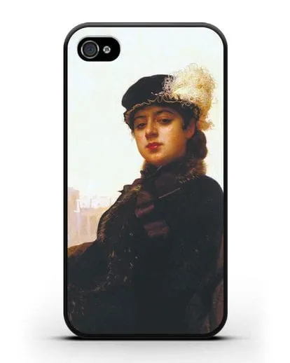 Чехол Портрет неизвестной (Крамской) силиконовый для iPhone 4/4s