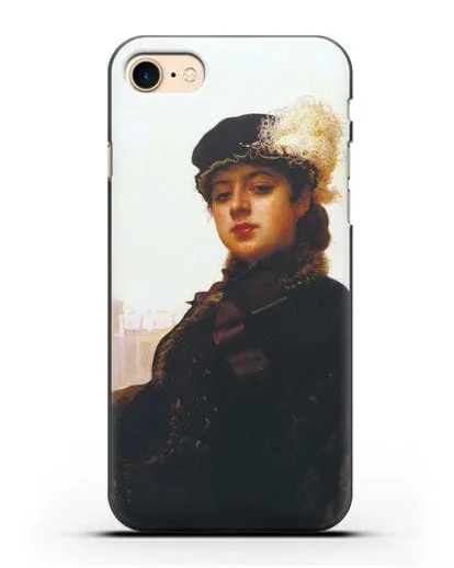 Чехол Портрет неизвестной (Крамской) силиконовый для iPhone 7