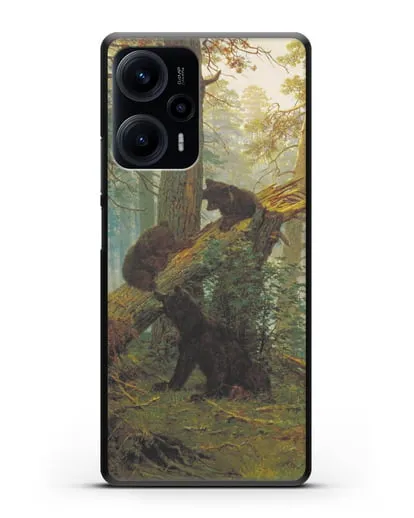 Чехол Мишки на поляне. Утро в сосновом лесу (Шишкин) силиконовый для Xiaomi Poco F5