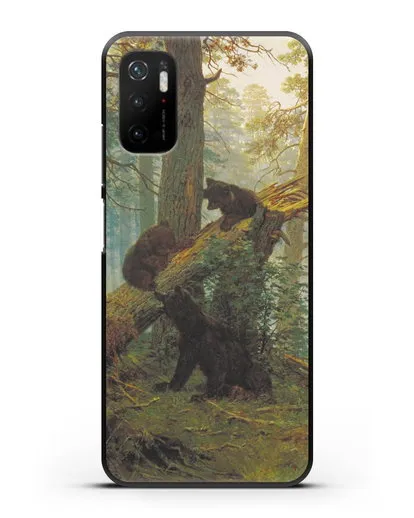 Чехол Мишки на поляне. Утро в сосновом лесу (Шишкин) силиконовый для Xiaomi Poco M3 Pro