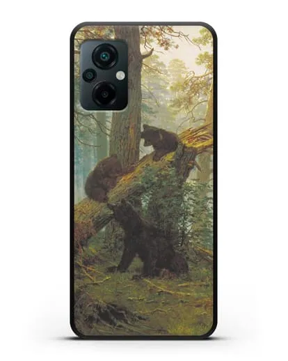 Чехол Мишки на поляне. Утро в сосновом лесу (Шишкин) силиконовый для Xiaomi Poco M5