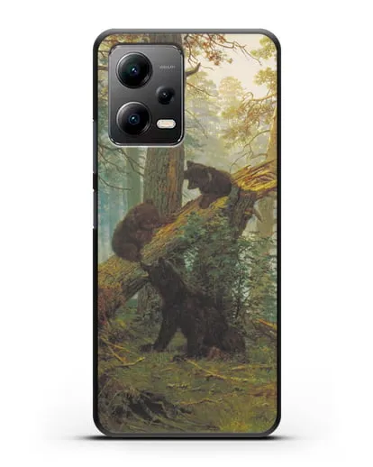 Чехол Мишки на поляне. Утро в сосновом лесу (Шишкин) силиконовый для Xiaomi Poco X5