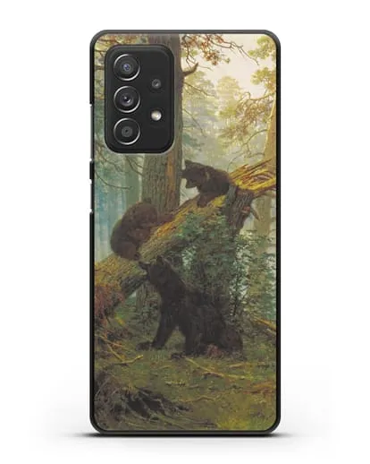 Чехол Мишки на поляне. Утро в сосновом лесу (Шишкин) силиконовый для Samsung Galaxy A53