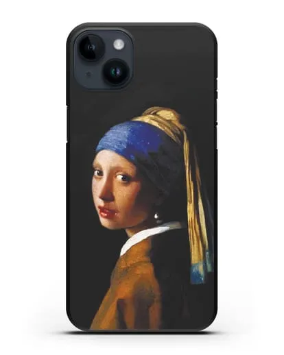 Чехол Девушка с жемчужной серёжкой (Вермеер) силиконовый для iPhone 14 Plus