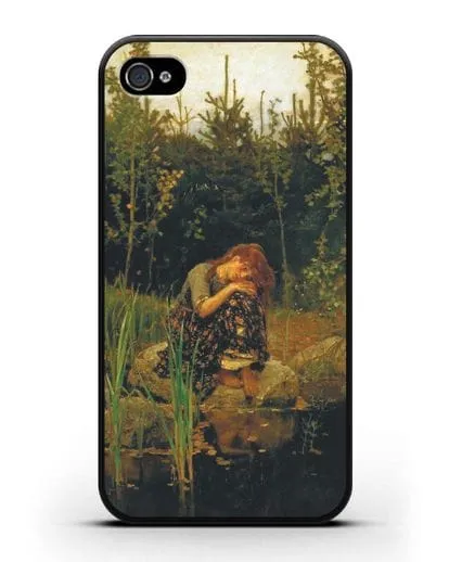 Чехол Алёнушка (Васнецов) силиконовый для iPhone 4/4s