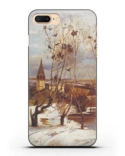 Чехол Грачи прилетели (Саврасов) силиконовый для iPhone 7 Plus