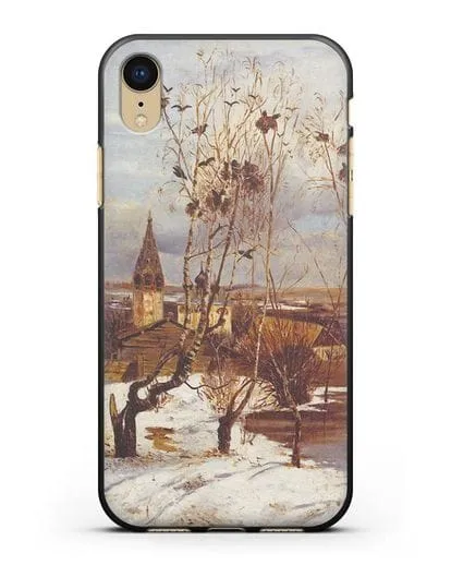 Чехол Грачи прилетели (Саврасов) силиконовый для iPhone XR